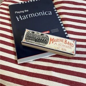 Vintage M. Horner Marine Band Harmonica No. 1896 Used key of F